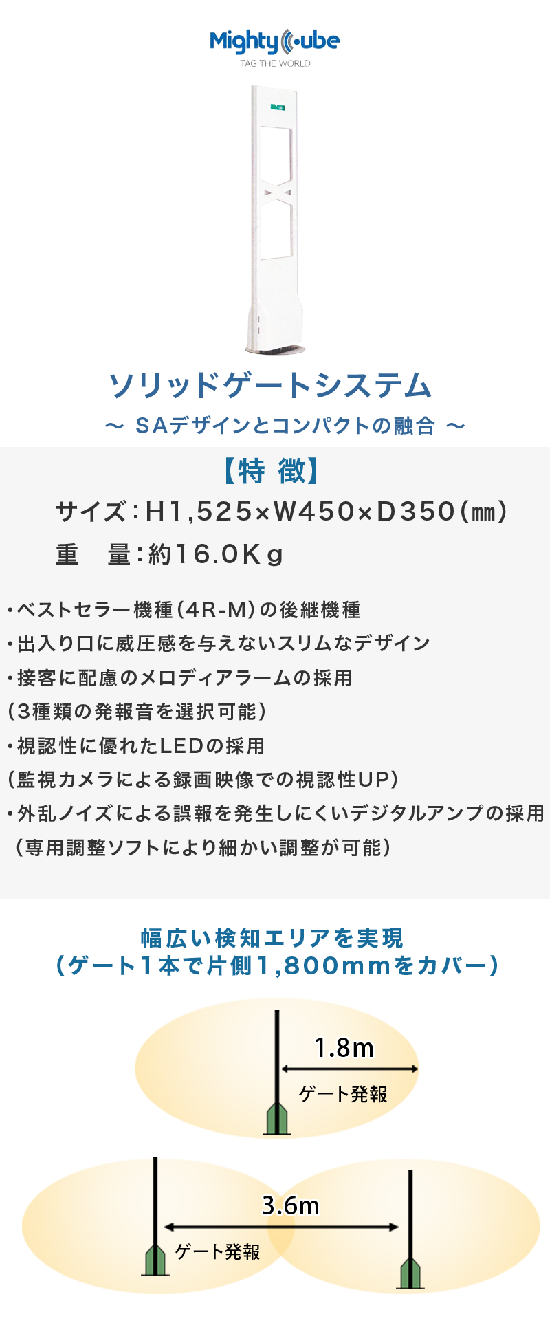 万引き防止の抑止力　防犯ゲート