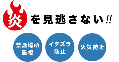 炎を見逃さない！